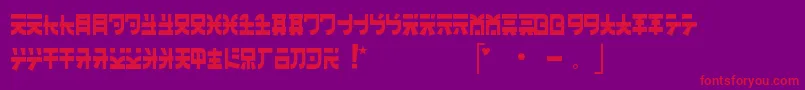 Banzai Font – Red Fonts on Purple Background