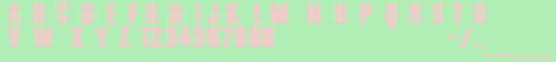 Barb Wire Club Font – Pink Fonts on Green Background