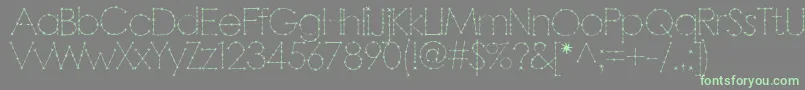 BARBAR   Font – Green Fonts on Gray Background