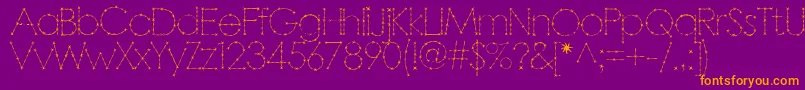 BARBAR   Font – Orange Fonts on Purple Background