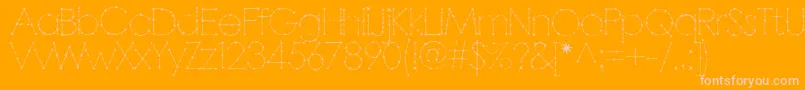 BARBAR   Font – Pink Fonts on Orange Background