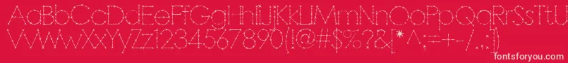 BARBAR   Font – Pink Fonts on Red Background