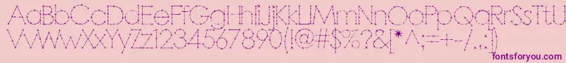 BARBAR   Font – Purple Fonts on Pink Background