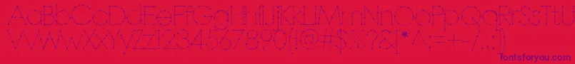 Police BARBAR   – polices violettes sur fond rouge