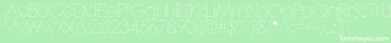 BARBAR   Font – White Fonts on Green Background