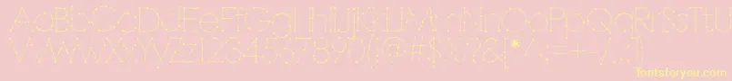 BARBAR   Font – Yellow Fonts on Pink Background
