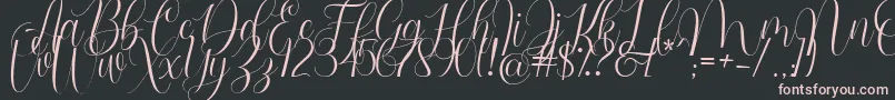 Barbara Blast Demo Font – Pink Fonts on Black Background