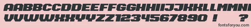 Barbara-Schriftart – Schwarze Schriften auf rosa Hintergrund