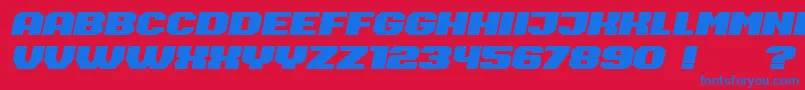 Barbara Font – Blue Fonts on Red Background
