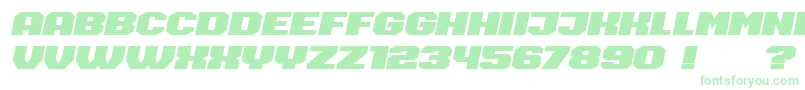 Barbara Font – Green Fonts on White Background