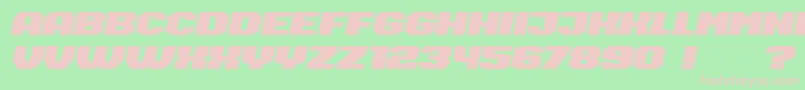 Шрифт Barbara – розовые шрифты на зелёном фоне