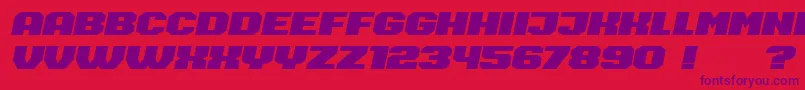 Barbara Font – Purple Fonts on Red Background