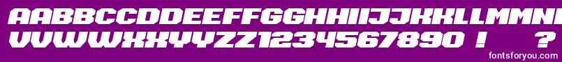 Barbara Font – White Fonts on Purple Background