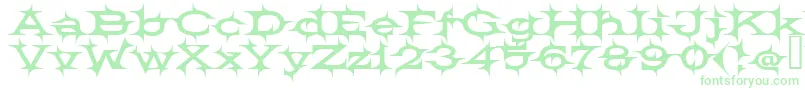 BARBECUE Font – Green Fonts on White Background