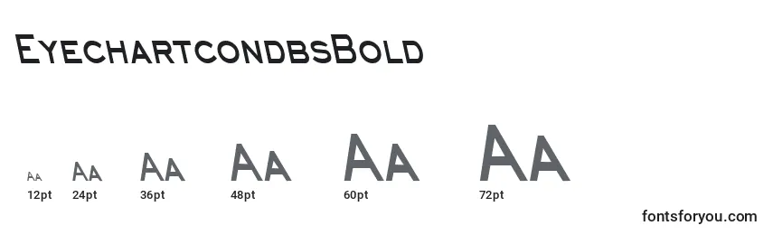EyechartcondbsBold Font Sizes