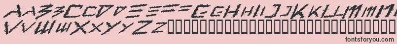 Barbt   -Schriftart – Schwarze Schriften auf rosa Hintergrund