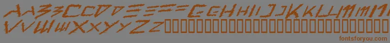 Barbt    Font – Brown Fonts on Gray Background