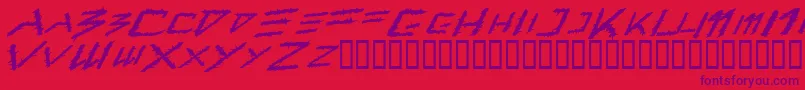 Шрифт Barbt    – фиолетовые шрифты на красном фоне