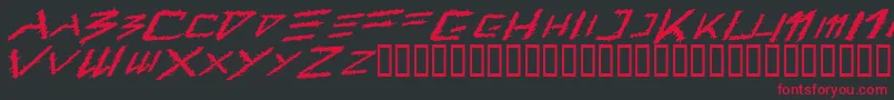 Barbt    Font – Red Fonts on Black Background