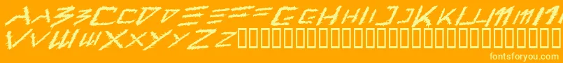 Barbt    Font – Yellow Fonts on Orange Background