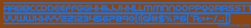 Подробнее о шрифте barcadbold Шрифт barcadbold – синие шрифты на коричневом фоне