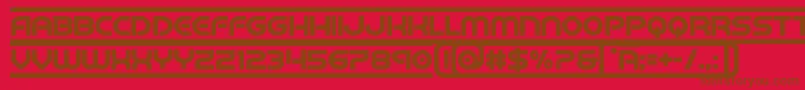 barcadbold Font – Brown Fonts on Red Background