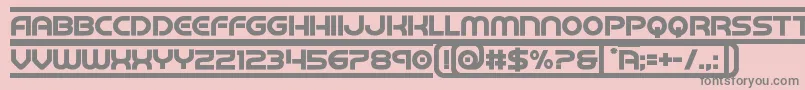 barcadbold Font – Gray Fonts on Pink Background