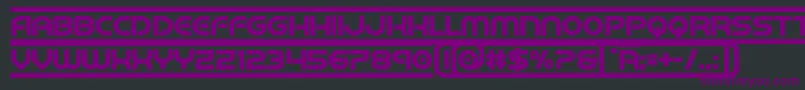 barcadbold Font – Purple Fonts on Black Background