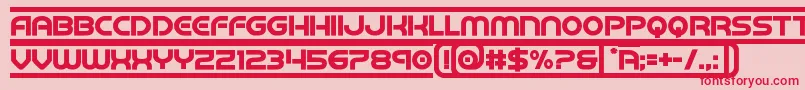 Шрифт barcadbold – красные шрифты на розовом фоне