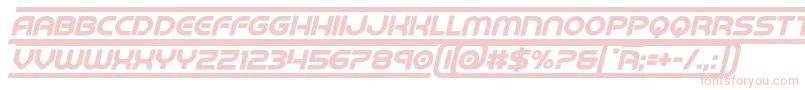 barcadboldital Font – Pink Fonts on White Background
