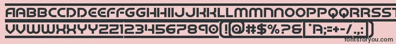 barcade Font – Black Fonts on Pink Background