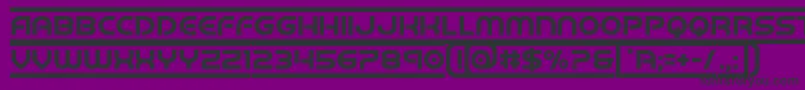 Шрифт barcade – чёрные шрифты на фиолетовом фоне