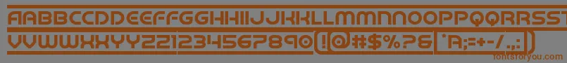 barcade Font – Brown Fonts on Gray Background