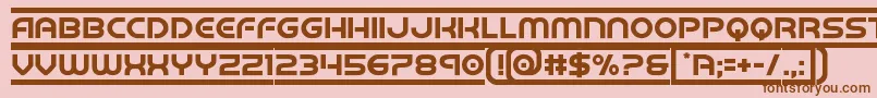 barcade Font – Brown Fonts on Pink Background