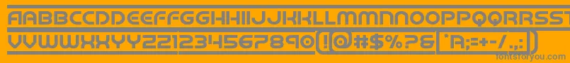 barcade Font – Gray Fonts on Orange Background