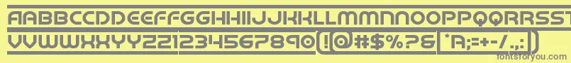 barcade Font – Gray Fonts on Yellow Background