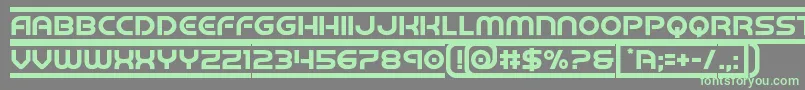 barcade Font – Green Fonts on Gray Background