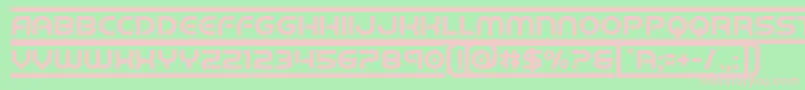 barcade Font – Pink Fonts on Green Background