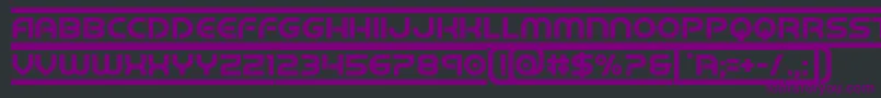 barcade Font – Purple Fonts on Black Background