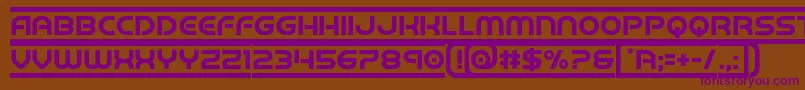 barcade Font – Purple Fonts on Brown Background