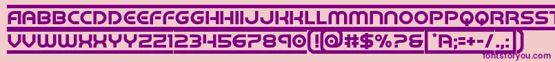 barcade Font – Purple Fonts on Pink Background