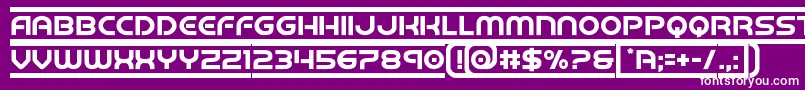barcade Font – White Fonts on Purple Background