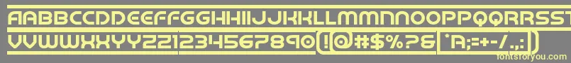 barcade Font – Yellow Fonts on Gray Background
