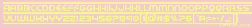 barcade Font – Yellow Fonts on Pink Background