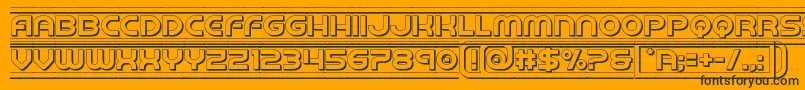 barcade3d Font – Black Fonts on Orange Background