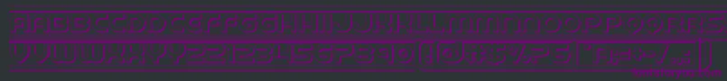 barcade3d Font – Purple Fonts on Black Background