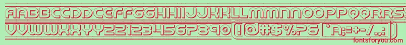 barcade3d Font – Red Fonts on Green Background