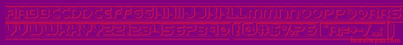 barcade3d Font – Red Fonts on Purple Background