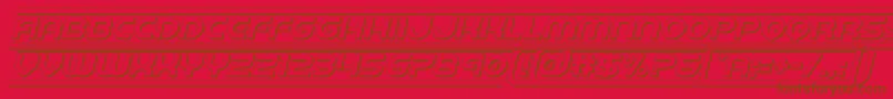 barcade3dital Font – Brown Fonts on Red Background