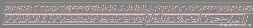 barcade3dital Font – Pink Fonts on Gray Background